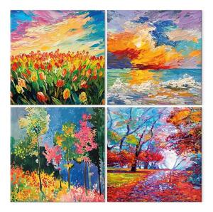 Quadro Colori espressionisti - paesaggi con pennellate evidenti