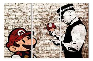 Quadro moderno Mario Bros: Muro strappato