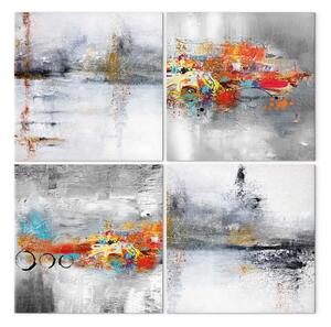Quadro Astrazione - accento colorato su sfondo monocromatico