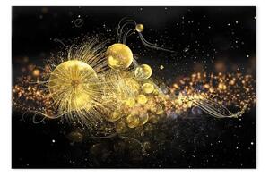Quadro contemporaneo Creatura cosmica - grafica astratta con forme luminose