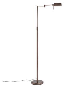 Lampada da terra di design bronzo scuro incl. LED con dimmer touch - Notia