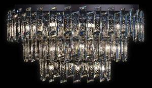 Arcadia flush lampadario a soffitto 3 ripiani 6/9/12 luci, cromo, 2