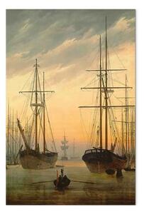 Quadro famoso Caspar David Friedrich - Veduta di un porto