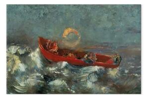 Riproduzione quadro Odilon Redon - La barca rossa