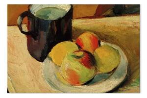 Quadro famoso August Macke - Lattiera e mele alla piastra