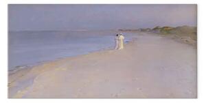 Quadro famoso Peder Severin Kroyer - Serata estiva a South Beach, Skagen