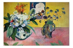 Quadro famoso Paul Gauguin - Fiori e una stampa giapponese