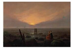 Riproduzione quadro Caspar David Friedrich - Luna che sorge sul mare