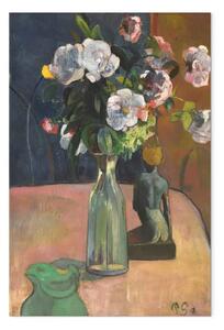 Riproduzione Paul Gauguin - Rose e Statuetta