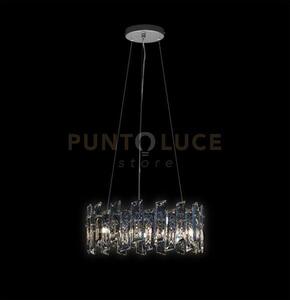 Arcadia sospensione 6 luci, cromo, 6 lampadine x g9 (escluse), ø 42