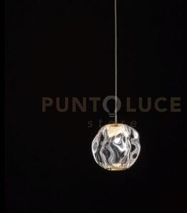 Ciottolo, solo testa, oro, led 4,2w, 357lm 3000k, dia. 14 x h400 cm