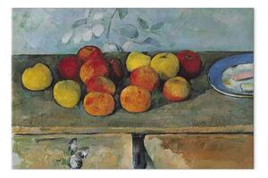 Riproduzione quadro Paul Cézanne - Natura morta di mele e biscotti