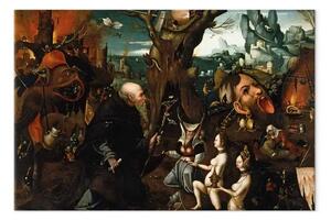 Riproduzione quadro Hieronymus Bosch - La tentazione di Sant'Antonio