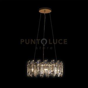Arcadia sospensione 6 luci, oro, 6 lampadine x g9 (escluse), ø 42 h