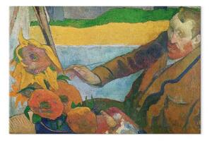 Riproduzione Paul Gauguin - Van Gogh dipinge i girasoli