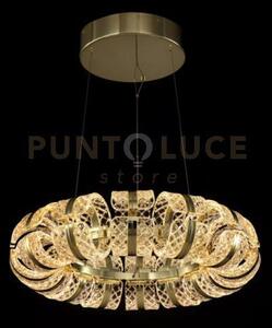 Lampadario piccolo retro' a strato singolo, acrilico trasparente + 