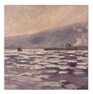 Quadro famoso Claude Monet - C.Monet, Les Glaçons, écluse de Port-V