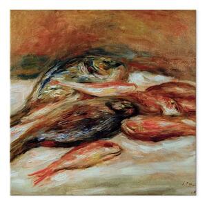 Riproduzione Pierre-Auguste Renoir - Natura morta con pesci