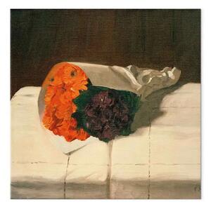 Quadro famoso Félix Vallotton - Bouquet di calendula e violetta