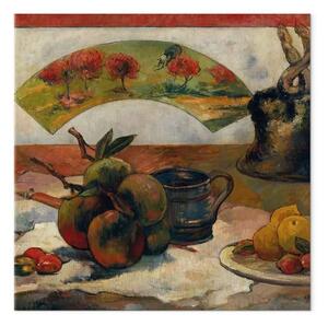 Riproduzione Paul Gauguin - Natura morta con ventaglio