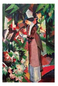 Riproduzione August Macke - Passeggiata nei fiori