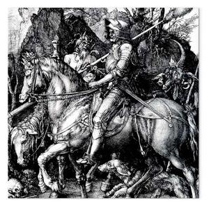 Riproduzione quadro Albrecht Dürer - Il cavaliere, la morte e il diavolo
