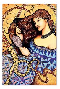 Quadro Donna decorativa - ritratto femminile in stile liberty