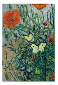 Quadro famoso Vincent van Gogh - Butterflies and poppies
