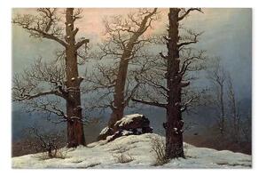 Quadro famoso Caspar David Friedrich - Tomba megalitica nella neve