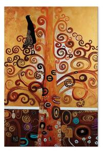 Quadro contemporaneo Albero in stile liberty