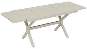 Outsunny Tavolo da Giardino Allungabile per 8-10 Persone, in Alluminio e Acciaio, 154/214x85x73 cm, Grigio | Aosom Italy