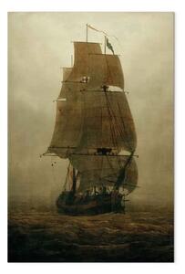 Riproduzione Caspar David Friedrich - Veliero nella nebbia