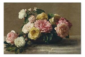 Riproduzione Henri Fantin-Latour - Rose in tazza