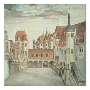Riproduzione Albrecht Dürer - Cortile del Castello di Innsbruck