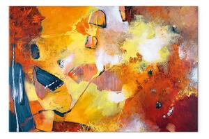 Quadro contemporaneo Momento artistico - astrazione con strisce colorate
