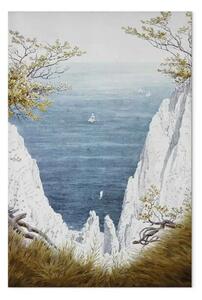 Quadro famoso Caspar David Friedrich - Il Wissower Klinken con vista sul mare