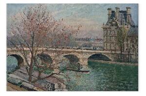 Riproduzione Camille Pissarro - Il Ponte Reale e il Pavillon de Flore