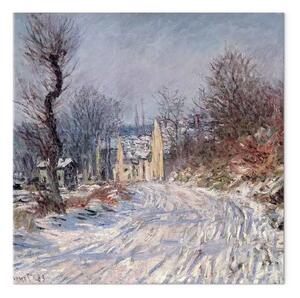 Riproduzione quadro Claude Monet - Route de Giverny en hiver
