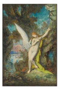 Riproduzione quadro Gustave Moreau - Leda e il cigno