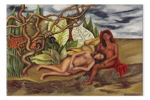 Quadro famoso Frida Kahlo - La terra stessa (due nudi nella giungla)