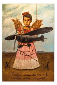 Riproduzione quadro Frida Kahlo - Chiedono degli aeroplani e gli danno ali di paglia