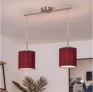 Brilagi - Lampadario LED a sospensione con cavo NUBILA 2xE27/60W/230V rosso pompeiano