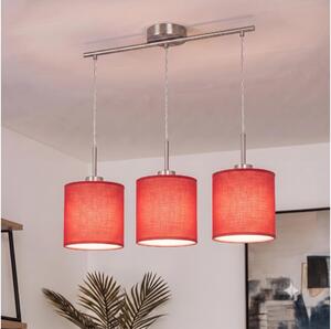 Brilagi - Lampadario LED a sospensione NUBILA 3xE27/60W/230V rosso