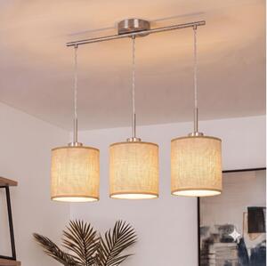 Brilagi - Lampadario LED a sospensione con cavo NUBILA 3xE27/60W/230V marrone chiaro
