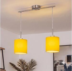 Brilagi - Lampadario LED a cavo NUBILA 2xE27/60W/230V giallo