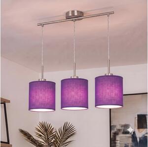 Brilagi - Lampadario LED su cavo NUBILA 3xE27/60W/230V viola