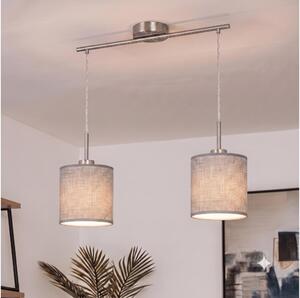 Brilagi - Lampadario LED a sospensione con cavo NUBILA 2xE27/60W/230V grigio