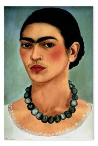 Quadro famoso Frida Kahlo - Autoritratto con collana