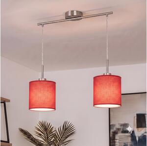 Brilagi - Lampadario LED a cavo NUBILA 2xE27/60W/230V rosso