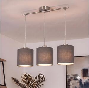 Brilagi - Lampadario LED a sospensione NUBILA 3xE27/60W/230V antracite